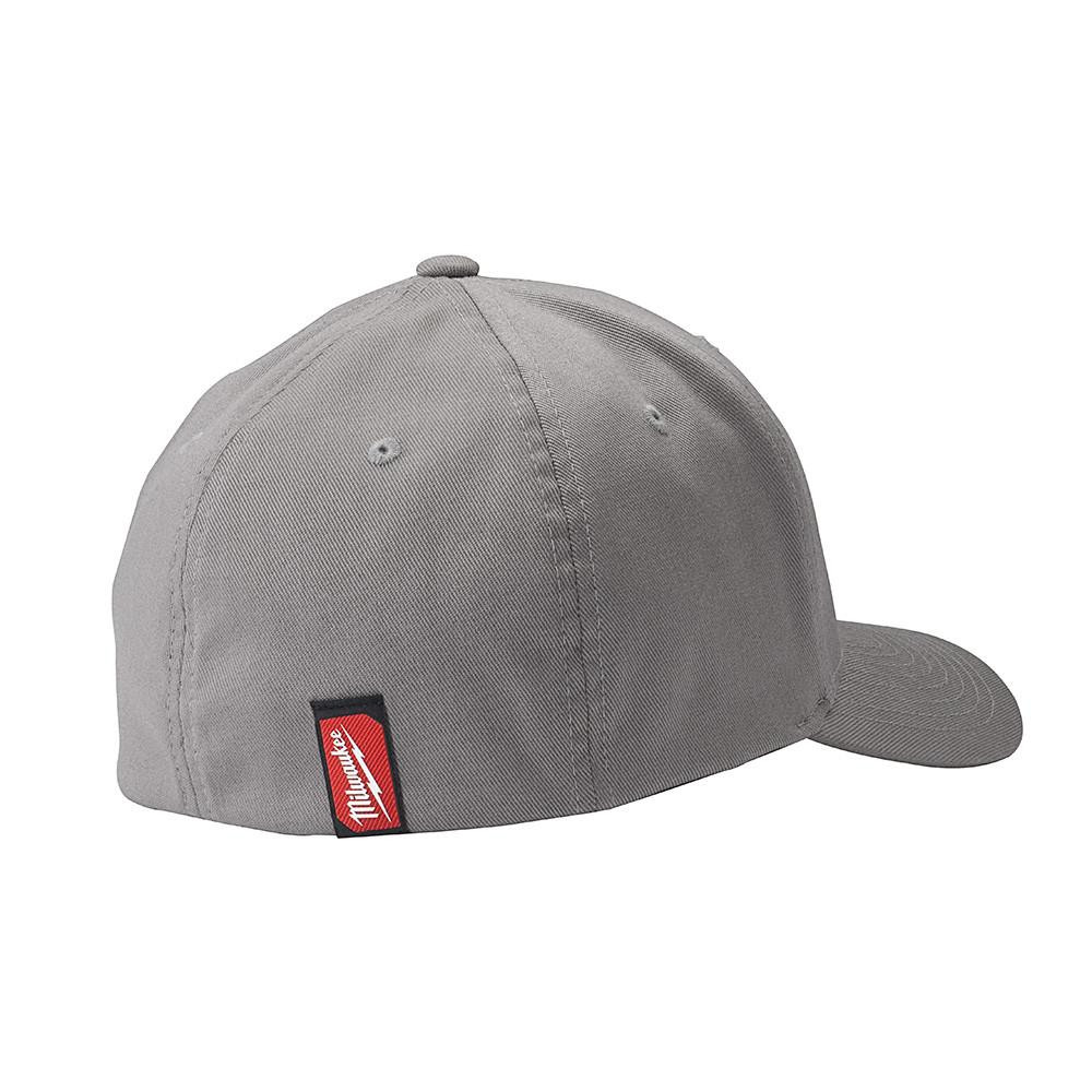 504G-LXL Gray Fitted Hat L/XL | Milwaukee | Great Lakes Power Tools