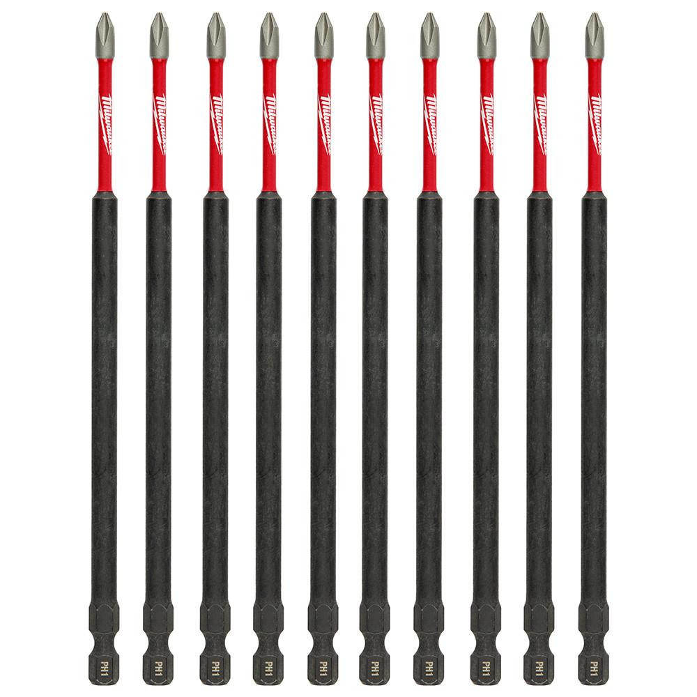 48-32-4201 SHOCKWAVE 6 in Bit PH1 10pk | Milwaukee Tool