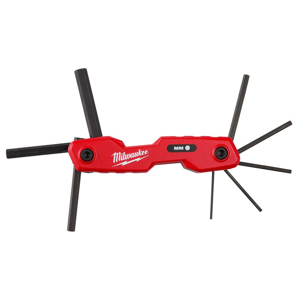48-22-2182 8-Key Folding Hex Key Set Metric | Milwaukee Tool