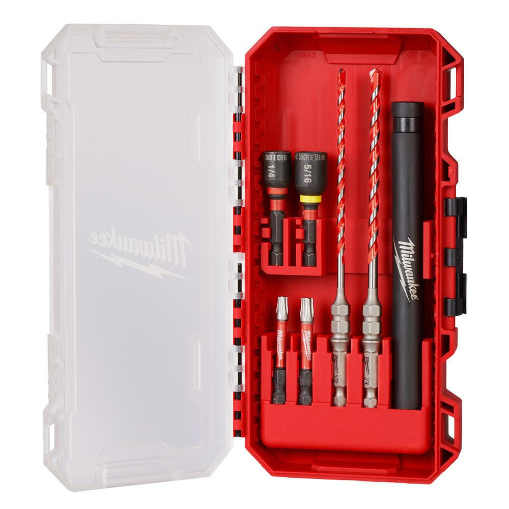Milwaukee Tool | 48-20-9097 7pc. Carbide Hammer Drill Bit Kit