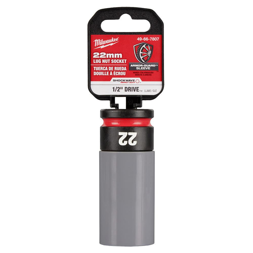 49-66-7807 1/2 Drive 22MM Lug Nut Socket | Milwaukee