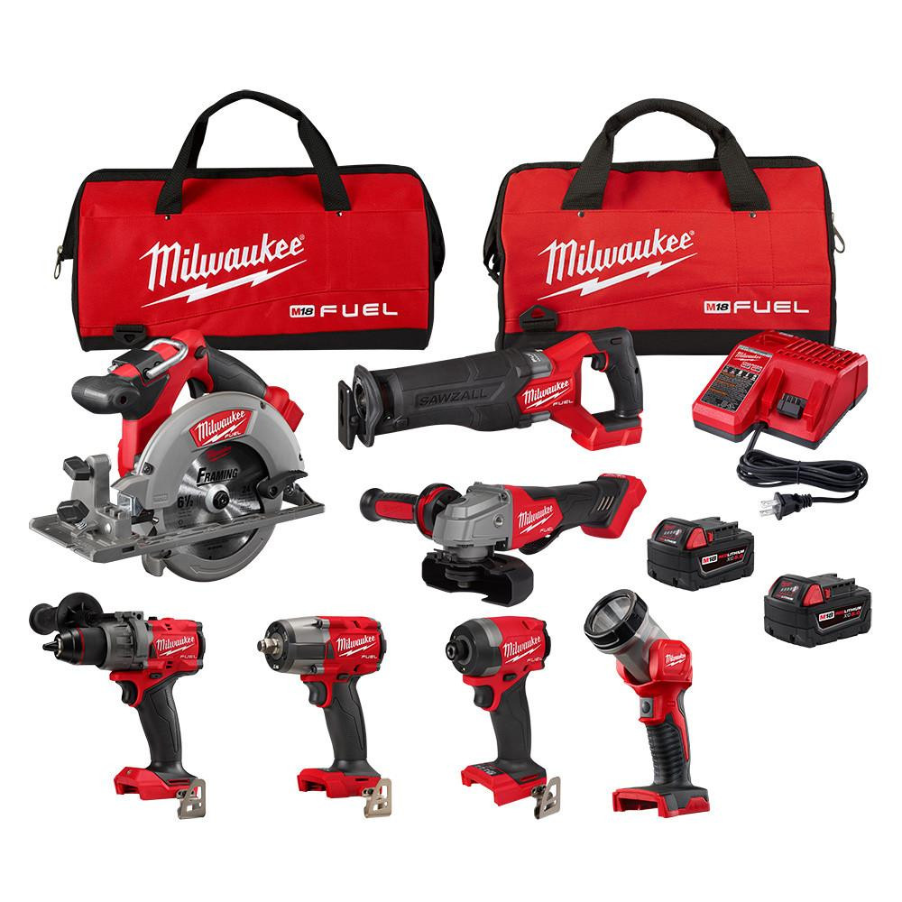 3697-27 M18 FUEL 7-Tool Combo Kit | Milwaukee Electric Tools