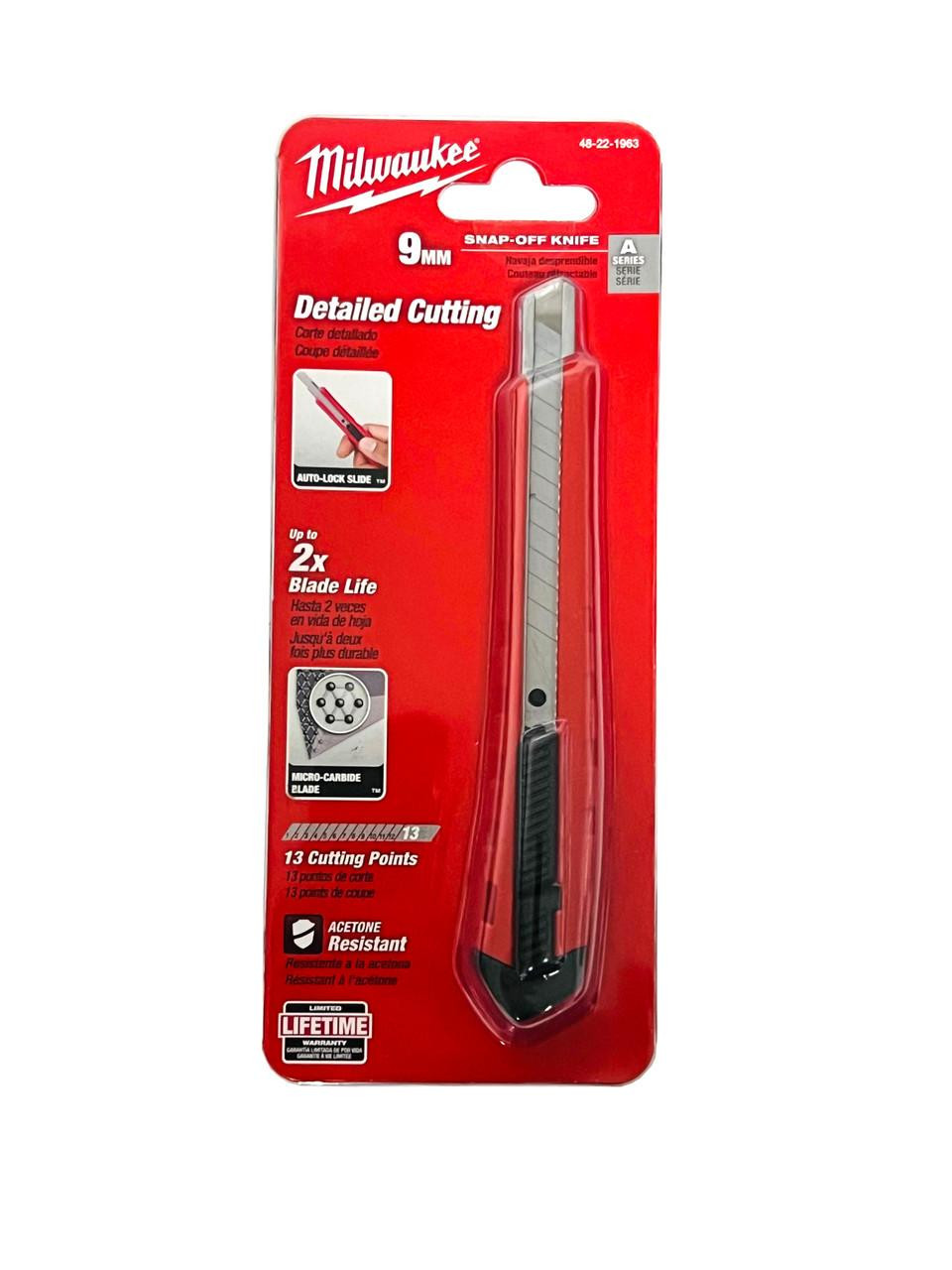48-22-1963 9mm Snap Off Knife | Milwaukee Tool