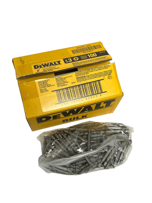 DeWALT DW2023B #3 2 in Phillips Power Bit 100 Pack