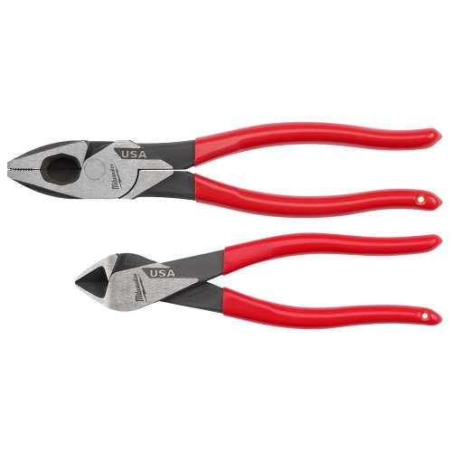 MT500-2 2pc Dipped Grip Cutting Pliers Set | Milwaukee