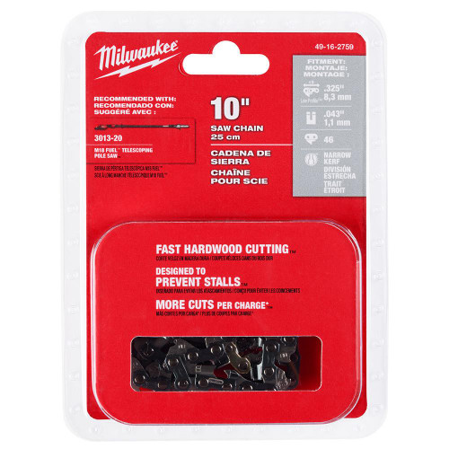 49-16-2759 10 in .325 Pitch .043 Gauge Saw Chain - Part | Milwaukee