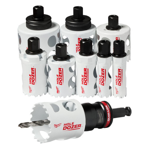 Milwaukee 49-22-4702 12PC QUIK-LOK HOLE DOZER Bi-Metal Kit PACKOUT