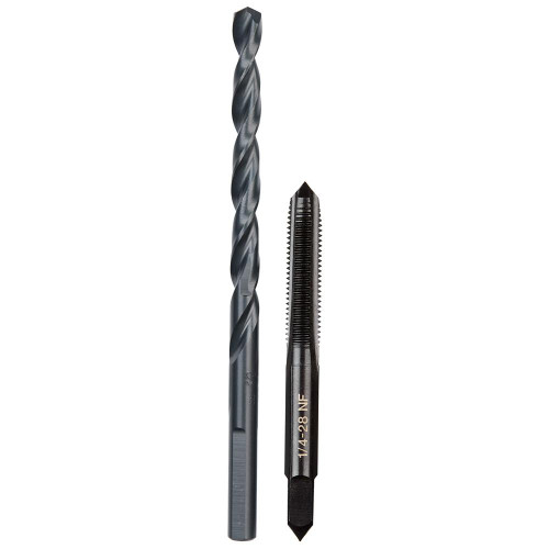 Milwaukee 49-57-5538 1/4-28 NF Straight Flute Plug Tap - #3 Drill Bit
