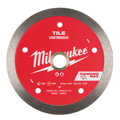 Milwaukee 49-93-9205 5 in. DIAMOND MAX Continuous Tile Diamond Blade