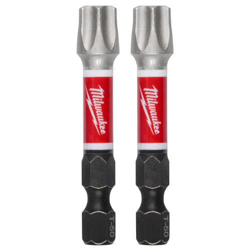 Milwaukee 48-32-6002 SHOCKWAVE Impact Duty 2 in T50 Impact Bits 2Pk