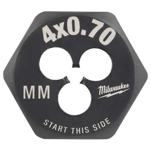 Milwaukee 49-57-5319 M4-0.70 mm 1 Inch Hex Threading Die