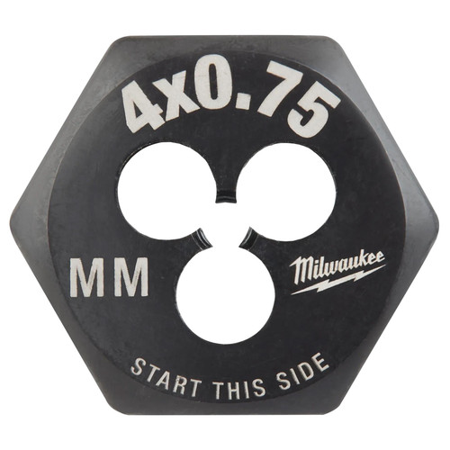 Milwaukee 49-57-5320 M4-0.75 mm 1 Inch Hex Threading Die