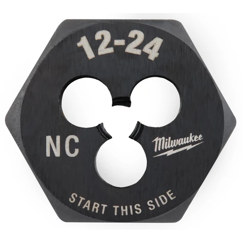 Milwaukee 49-57-5330 12-24 NC 1 Inch Hex Threading Die