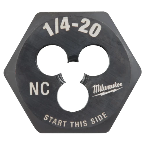 Milwaukee 49-57-5334 1/4-20 NC 1 Inch Hex Threading Die