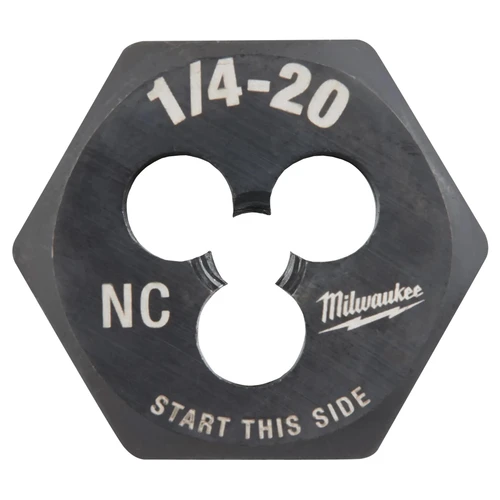 Milwaukee 49-57-5334 1/4-20 NC 1 Inch Hex Threading Die