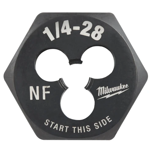 Milwaukee 49-57-5338 1/4-28 NF 1 Inch Hex Threading Die