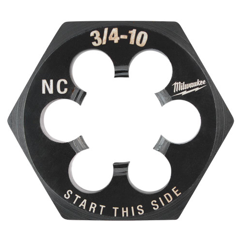 Milwaukee 49-57-5376 3/4-10 NC 1-7/16 Hex Threading Die