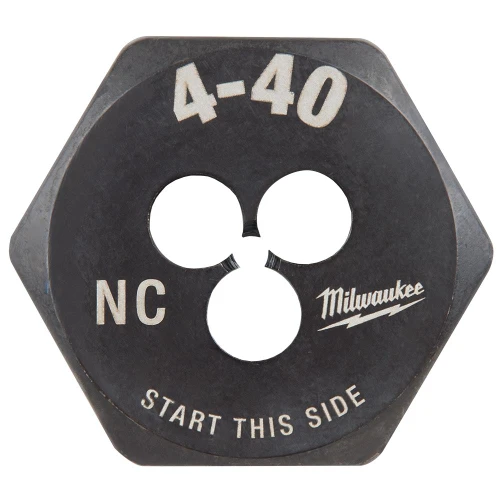 Milwaukee 49-57-5308 4-40 NC 1 Inch Hex Threading Die