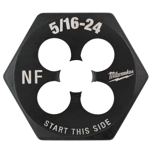 Milwaukee 49-57-5344 5/16-24 NF 1 Inch Hex Threading Die