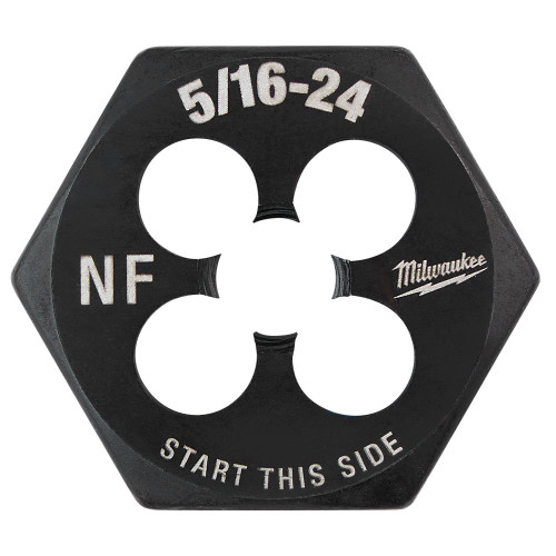 Milwaukee 49-57-5344 5/16-24 NF 1 Inch Hex Threading Die