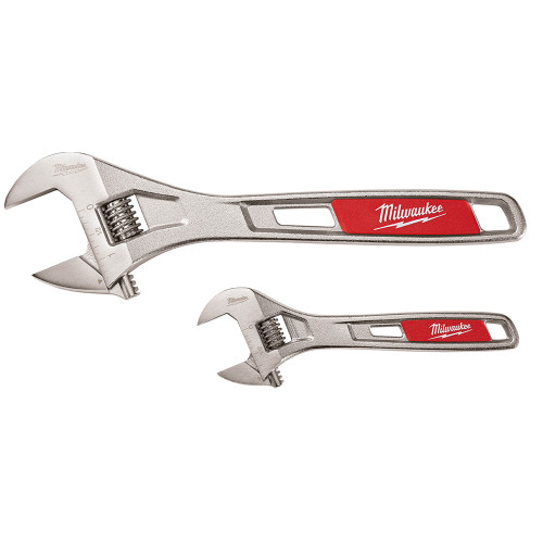 Milwaukee 48-22-7400 2 PC. Adjustable Wrench Set 6 in. & 10 in.