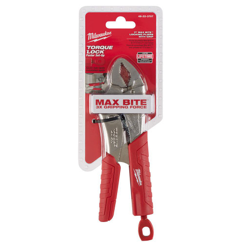 48-22-3707 7 in Milwaukee TORQUE LOCK Curved Jaw Pliers