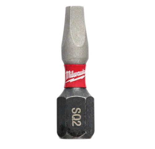 Milwaukee 48-32-4122 SHOCKWAVE Insert Bit Square Recess #2 (25 PK)