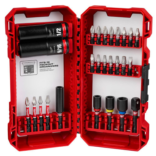 Milwaukee 48-32-4408 SHOCKWAVE Drive and Fasten Set 26PC