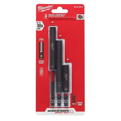 48-32-4519 3pc Impact Magnetic Drive Guide Set | Milwaukee Tool