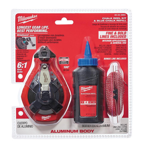 48-22-3993 100 ft Precision Line Kit w/ Blue Chalk Bold Line