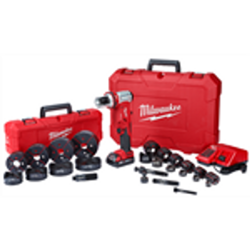 Milwaukee 2677-23 M18 FORCELOGIC 6T Knockout Tool 1/2 - 4 in. Kit