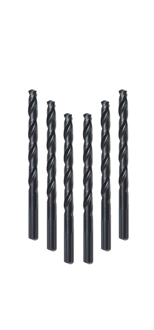 Milwaukee 48-89-2833 17/64 in. Thunderbolt Black/Oxide Drill Bits 6 pk