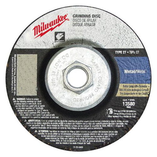 Milwaukee 49-94-7085 7 in x 1/4 in x 5/8-11 in Grinding Wheel Type 27