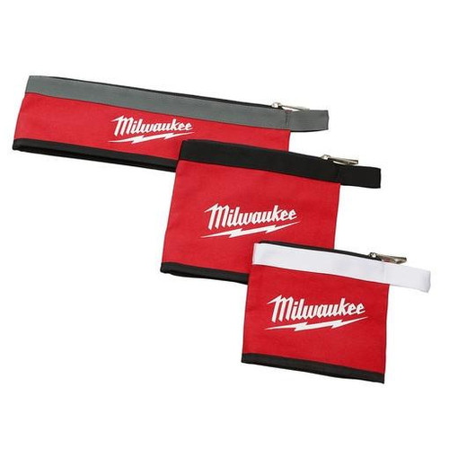 48-22-8183 3PC Multi-Size Zipper Pouches | Milwaukee Tool | Storage