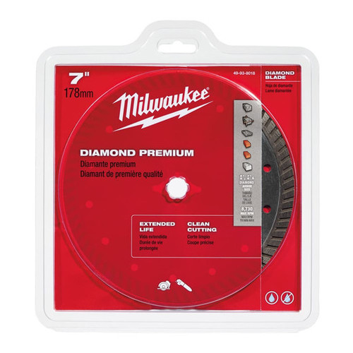 Milwaukee 49-93-8018 7 in. Diamond Premium Turbo