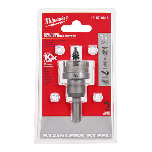 49-57-8615 1-1/8 in. One-Piece Carbide Hole Cutters | Milwaukee