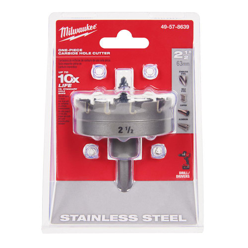 49-57-8639 2-1/2 in. One-Piece Carbide Hole Cutters | Milwaukee