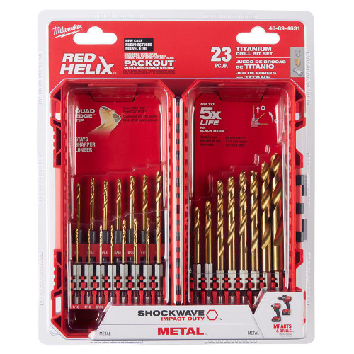 48-89-4631 Kit 23 PC TiN SHOCKWAVE | Milwaukee | Great Lakes Power