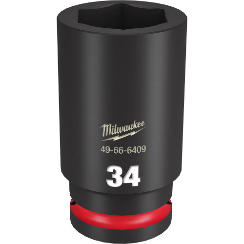 Milwaukee 49-66-6409 SHOCKWAVE Impact Duty 3/4 Drive 34MM Deep 6 Point Socket