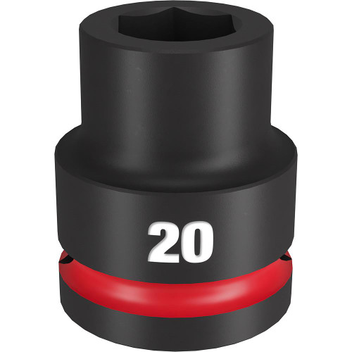 Milwaukee 49-66-6358 SHOCKWAVE Impact Duty 3/4 Drive 20MM Standard 6 Point Socket