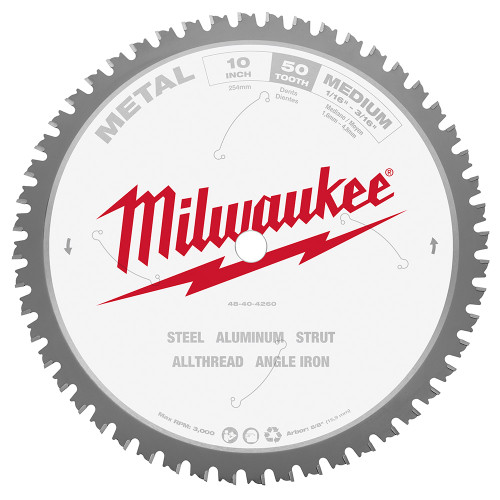 Milwaukee 48-40-4260 10 in. Metal Cutting Circular Saw Blade