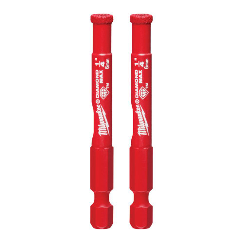49-56-0501 DIAMOND MAX 1/4 in Diamond Grit Hole Saw 2 PK | Milwaukee