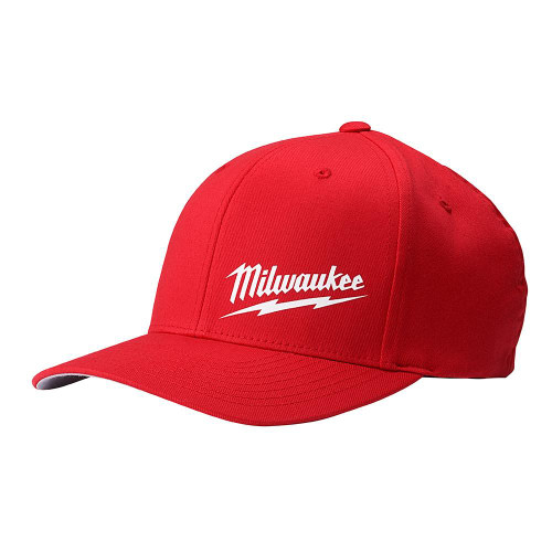 504R-SM Red Fitted Hat S/M | Milwaukee | Great Lakes Power Tools