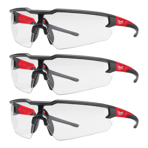 48-73-2052 3PK Safety Glasses - Clear | Milwaukee