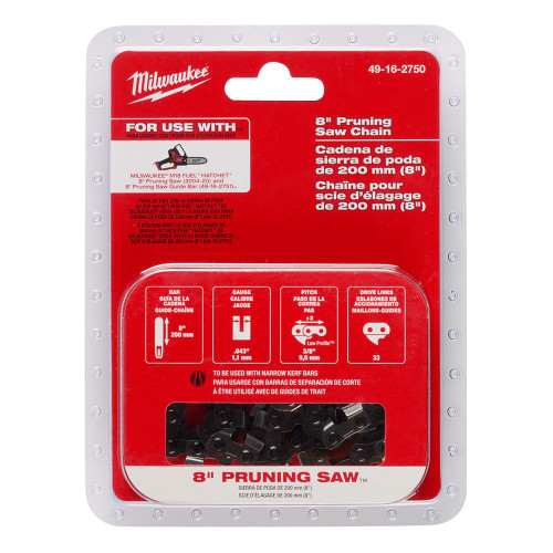 49-16-2750 8 in. Pruning Saw Chain - Part | Milwaukee