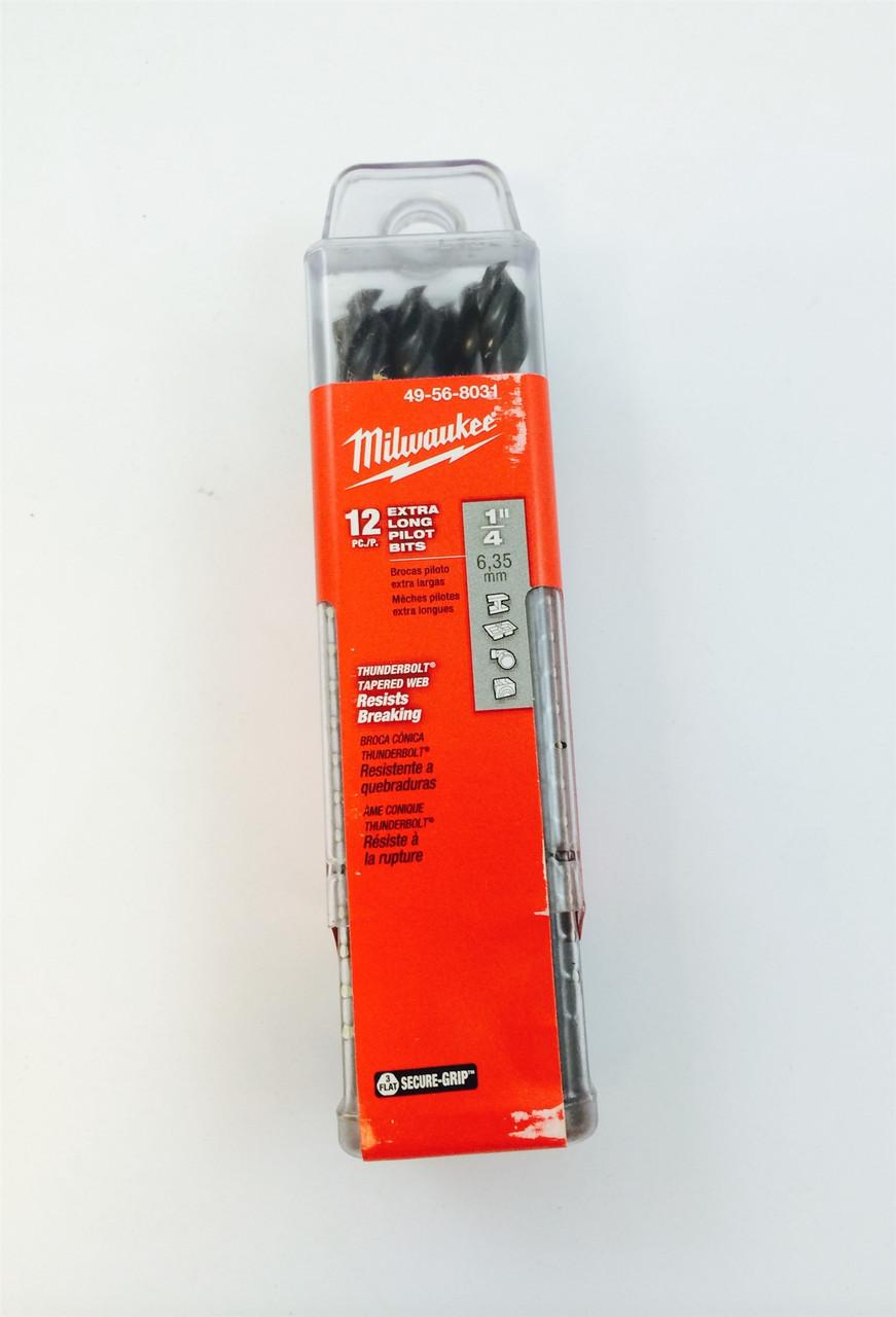 49-56-8031 1/4 x 4 in Pilot Bit 12 pack | Milwaukee