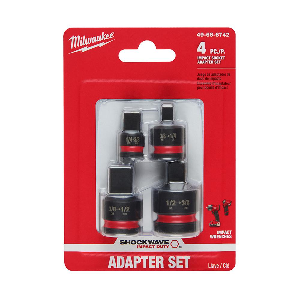 Milwaukee 49-66-6742 Impact Duty 1/4 - 1/2 Drive Adapter Set