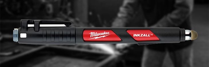 Milwaukee INKZALL Large Chisel Tip Markers Black, Red, Blue - BC Fasteners  & Tools