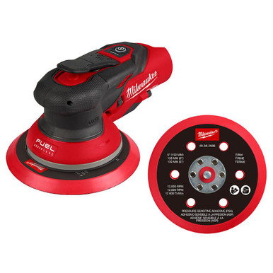 2585-20 M12 Milwaukee FUEL 6 in Random Orbital Sander