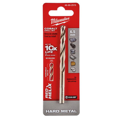 48-89-2515 6.5 mm RED HELIX Cobalt Drill Bit | Milwaukee